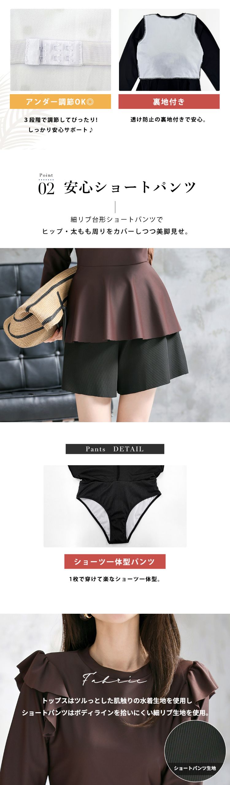 服見え水着 レディース