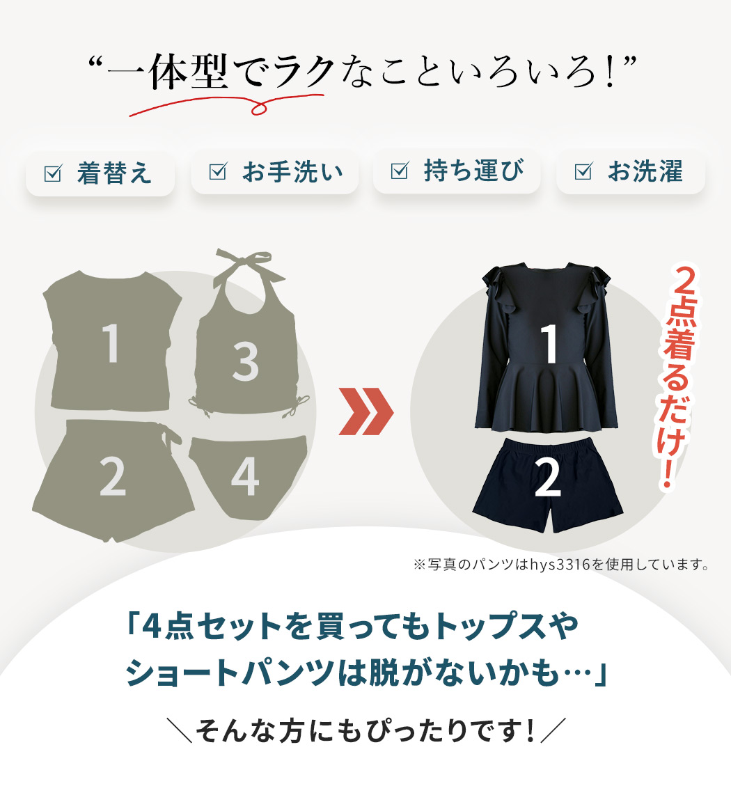 服見え水着 レディース