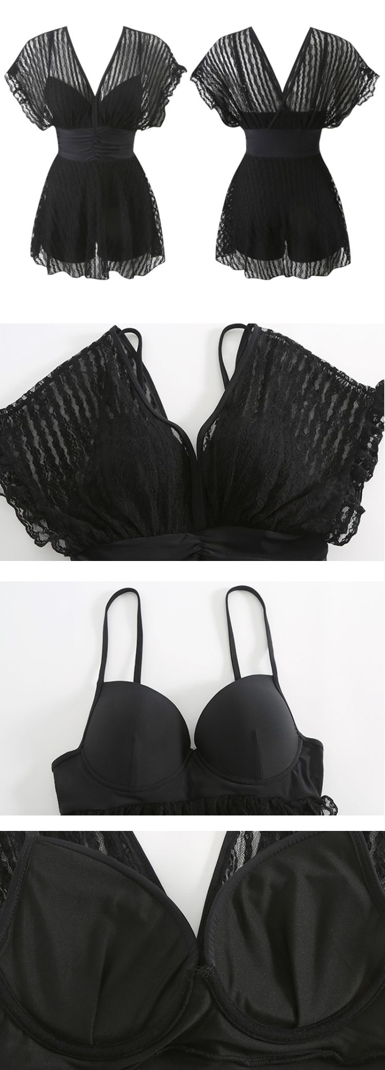 ワンピース 水着 7分袖