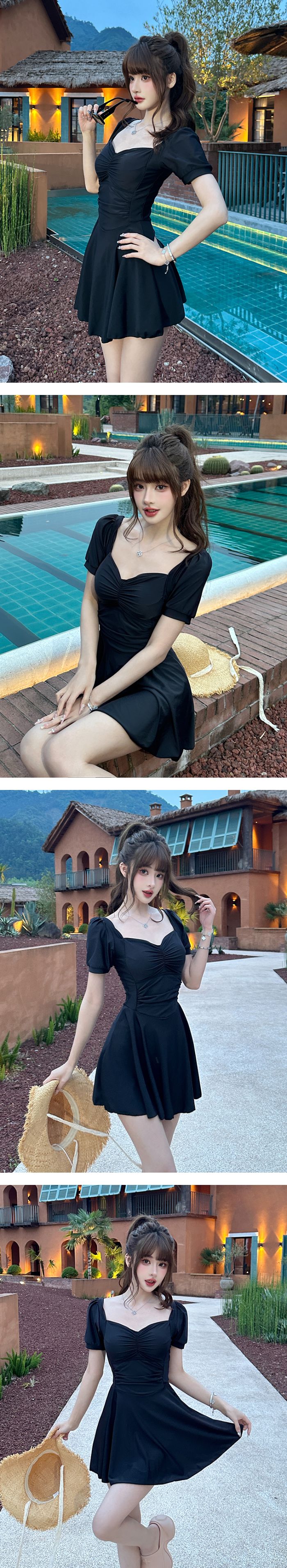 水着ワンピ 体型カバー