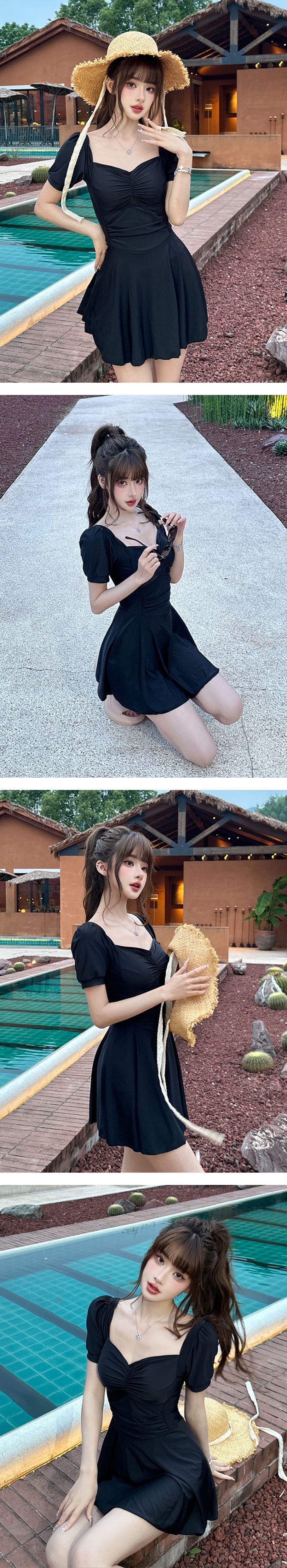 水着ワンピ 体型カバー