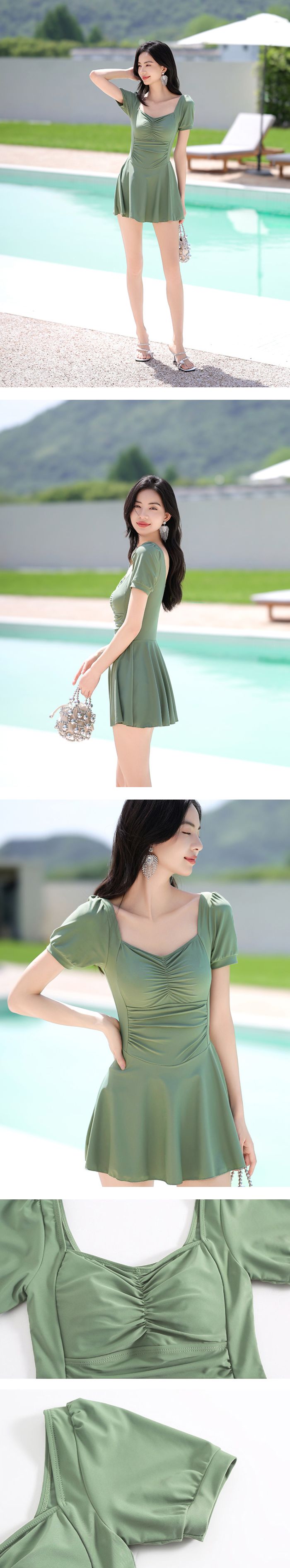 水着ワンピ 体型カバー