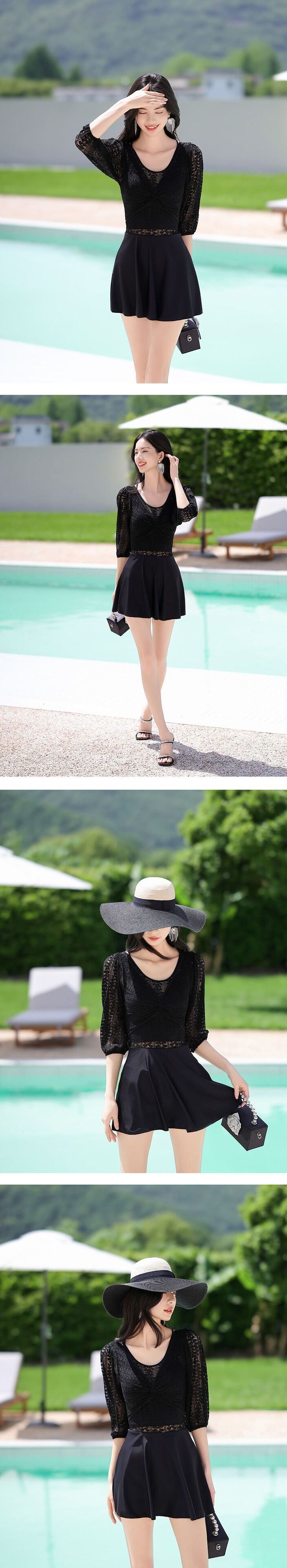 水着ワンピ 体型カバー