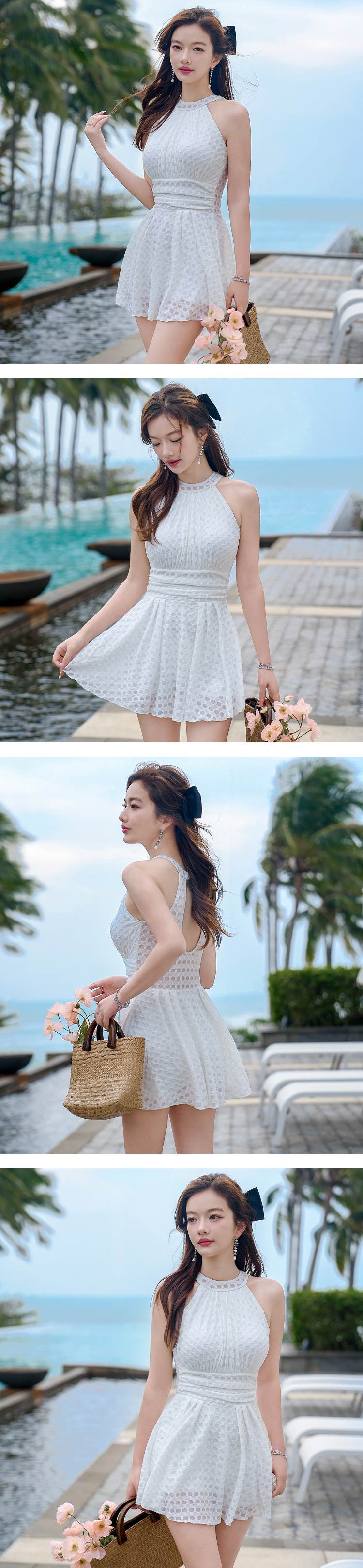 水着ワンピ 体型カバー