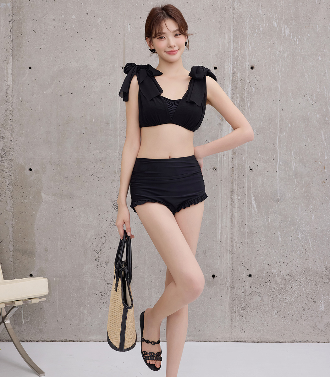 TeddyShop ビキニ 水着 レディース ハイウエスト ショーツ 2点