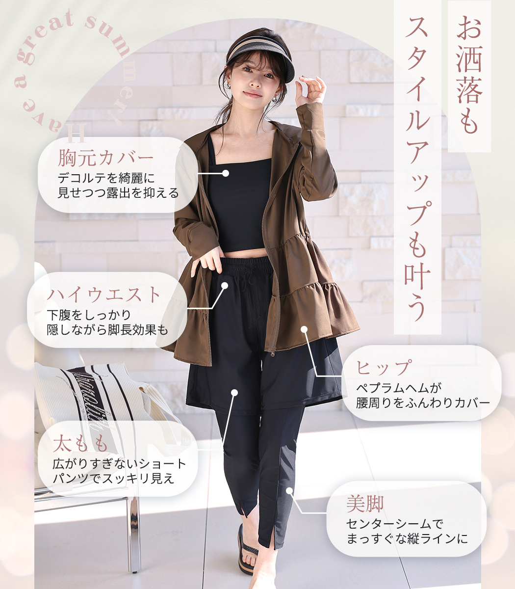TeddyShop（テディショップ） UVカット率 99%以上 水着 体型カバー