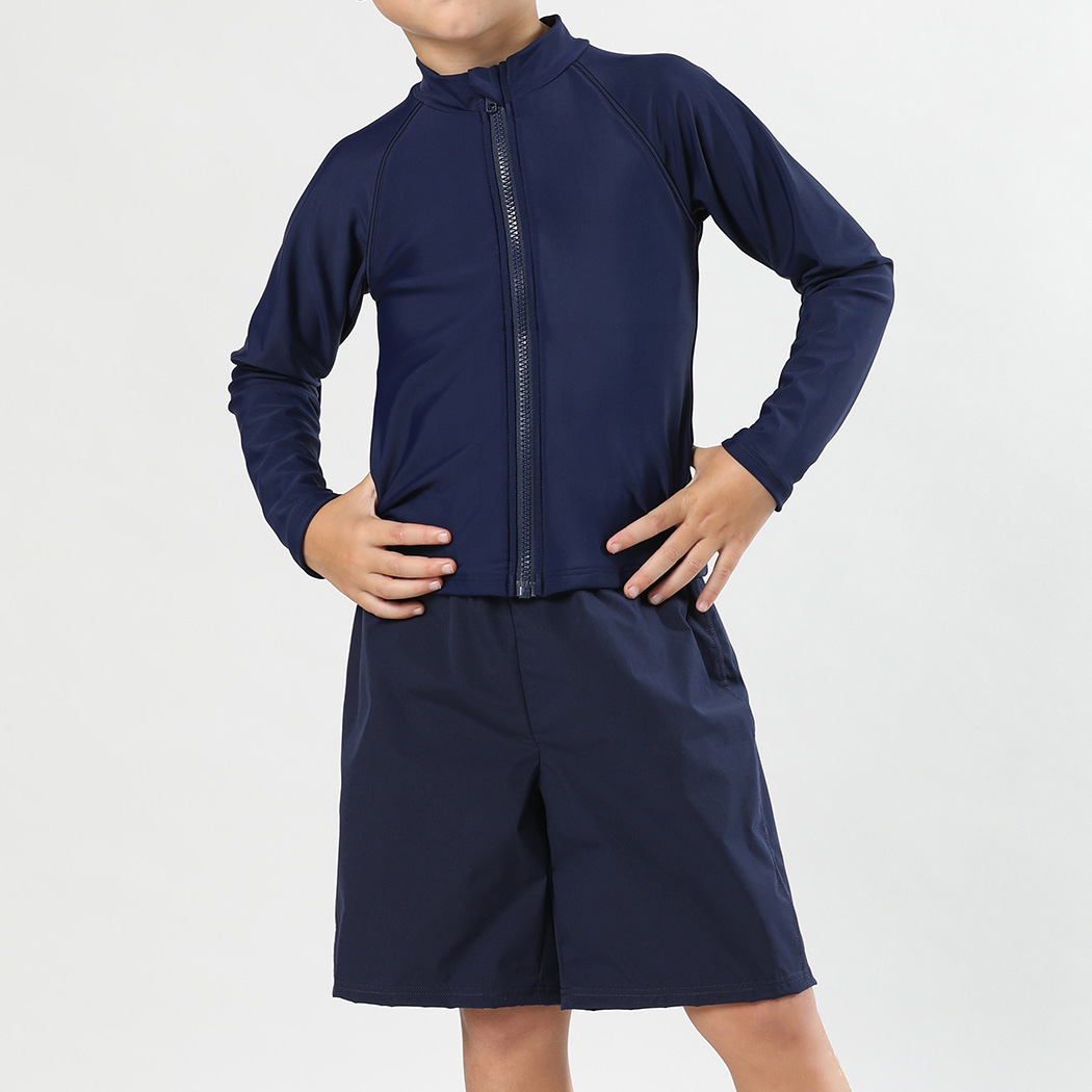 新品未使用　　セパレート水着　葉柄　ハイネック TeddyShop（テディショップ） スクール水着 キッズ 女の子 男の子 男女