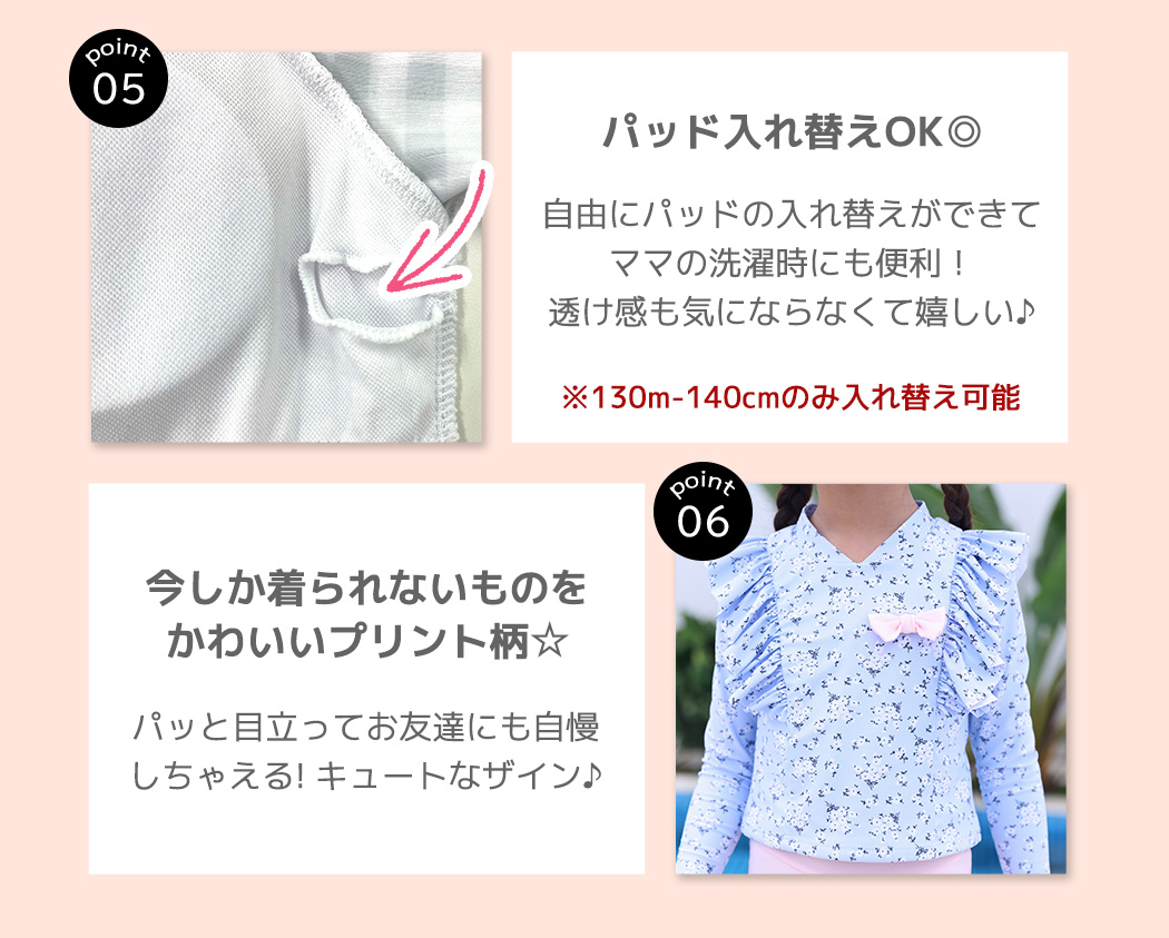 キッズ 水着 女の子 2点セット セパレート ...の詳細画像5