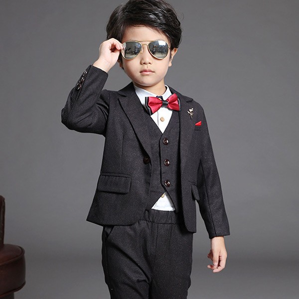 キッズスーツ おしゃれ 男の子 入学式 裏起毛 小学生 低学年 高学年 子供服 フォーマル 長袖 ジャケット ベスト パンツ ブローチ 4点セット Kidssuit007 水着ストア 通販 Yahoo ショッピング