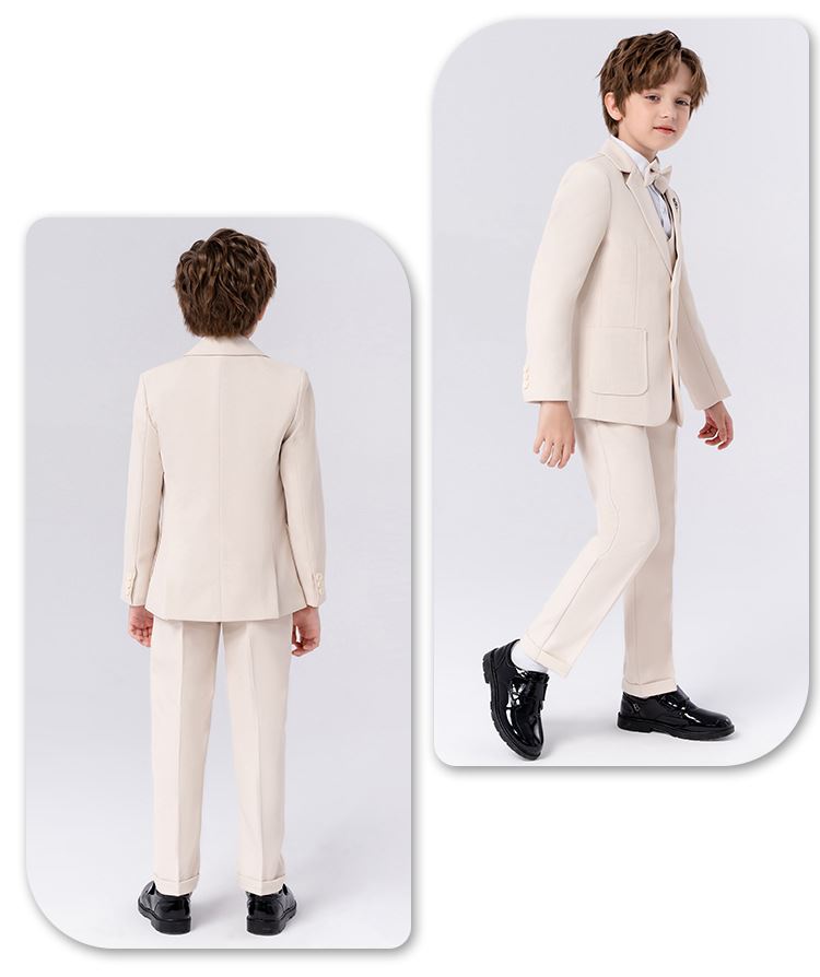 キッズ スーツ 男の子 子供服 長袖 ジャケット ベスト パンツ 蝶