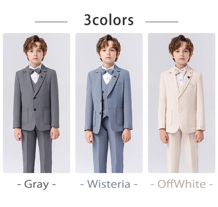 キッズ スーツ 男の子 子供服 長袖 ジャケット ベスト パンツ 蝶