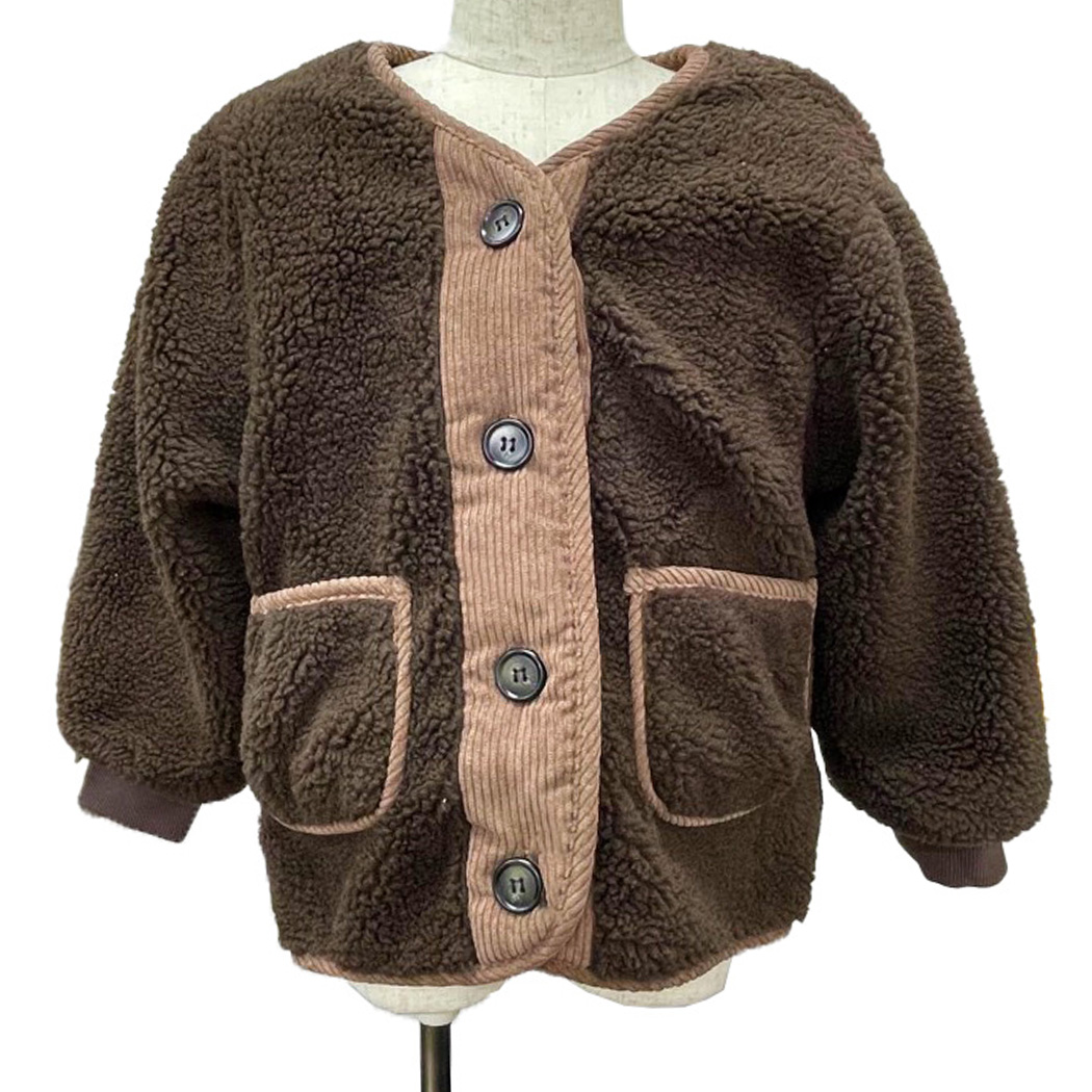 ボア ジャケット キッズ 女の子 男の子 ユニセックス 子供 子ども 秋冬