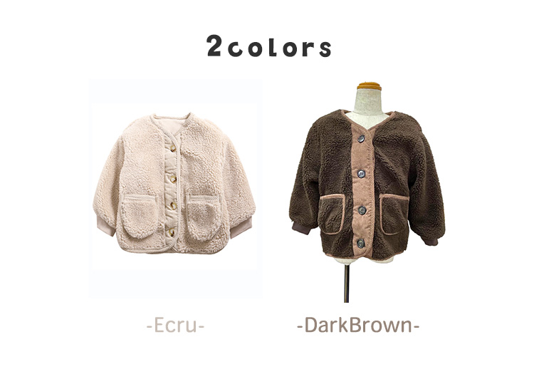 ボア ジャケット キッズ 女の子 男の子 ユニセックス 子供 子ども 秋冬