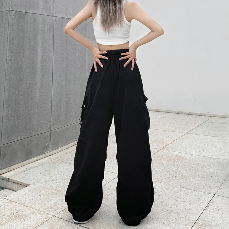カーゴパンツ レディース ゆったり ワイド ルーズ ズボン