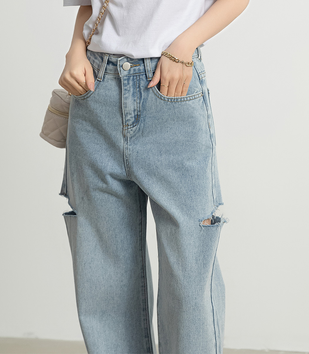 デニム パンツ レディース ボトムス おしゃれ 春秋 黒 ゆったり