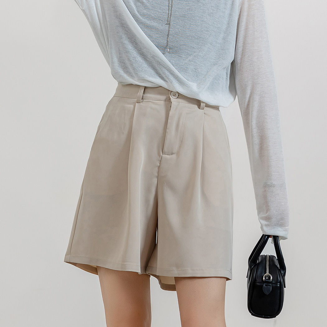 ハーフパンツ レディース きれいめ ボトムス ミニボトム スラックス