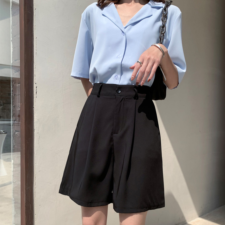 ハーフパンツ きれいめ