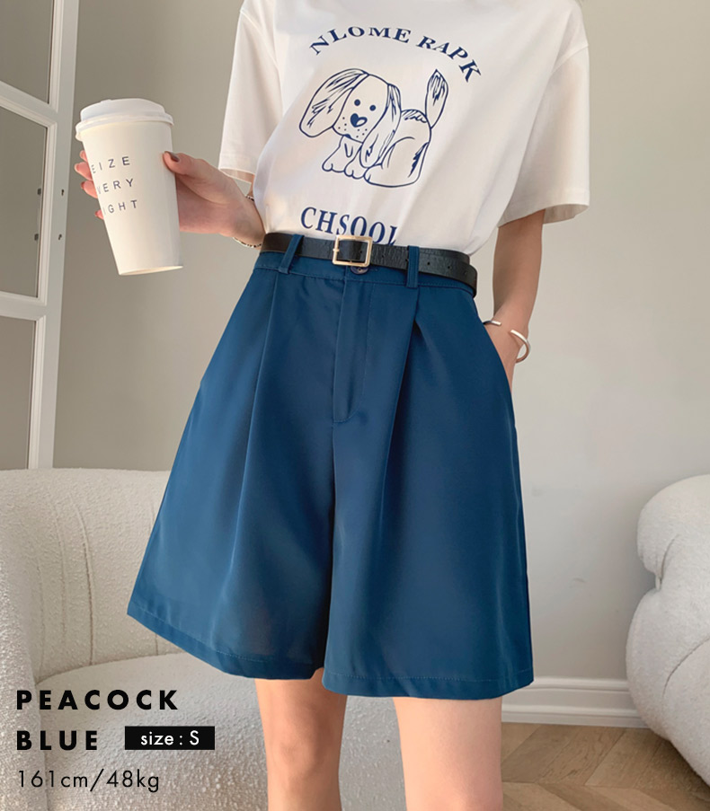 ハーフパンツ きれいめ