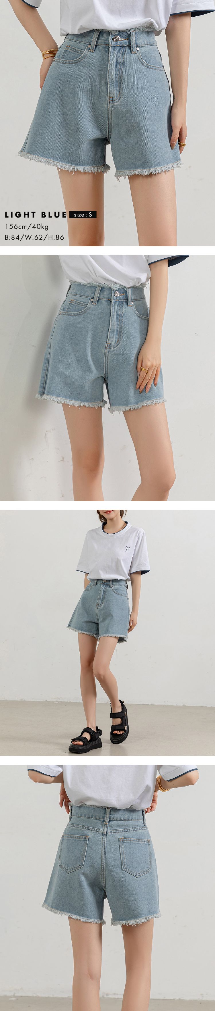 デニム ショートパンツ