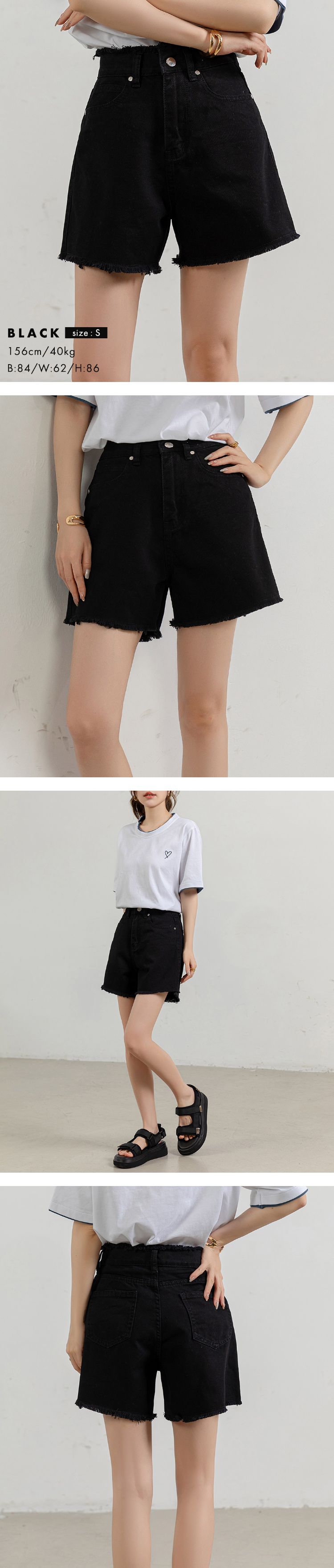 デニム ショートパンツ