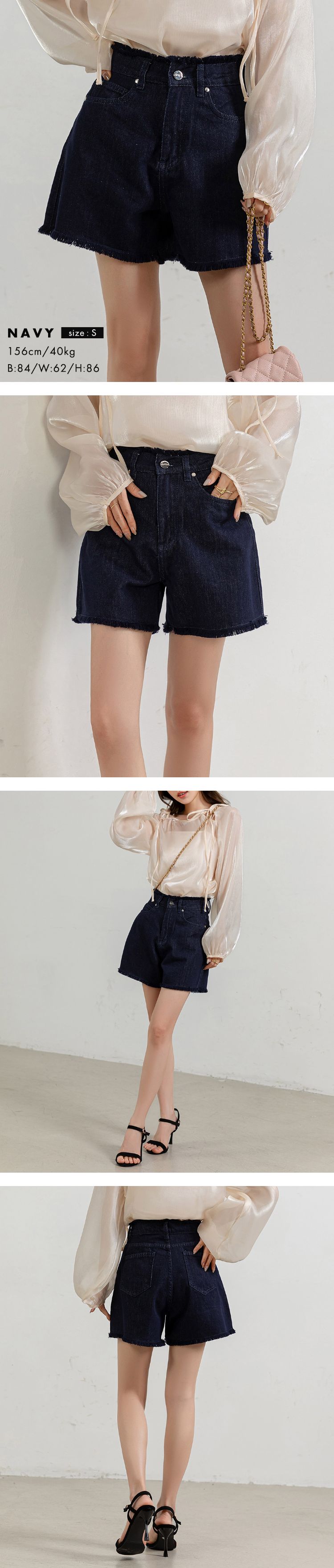 デニム ショートパンツ