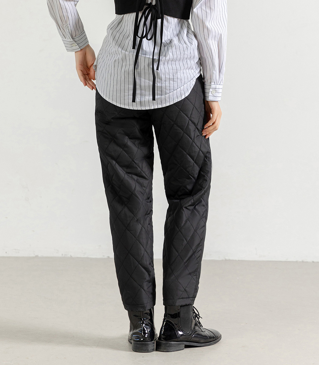 中綿 バルーンパンツ レディース パンツ ワイドパンツ 部屋着