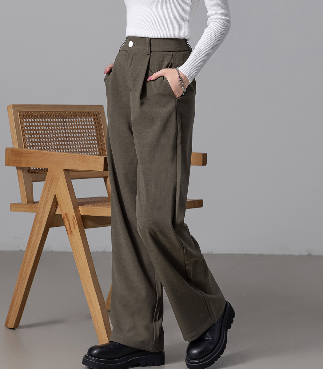 エルメス　HERMES （36） スラックス　パンツ　ハイウエスト　千鳥格子柄 エルメス HERMES （36） スラックス パンツ ハイウエスト 千鳥格子柄