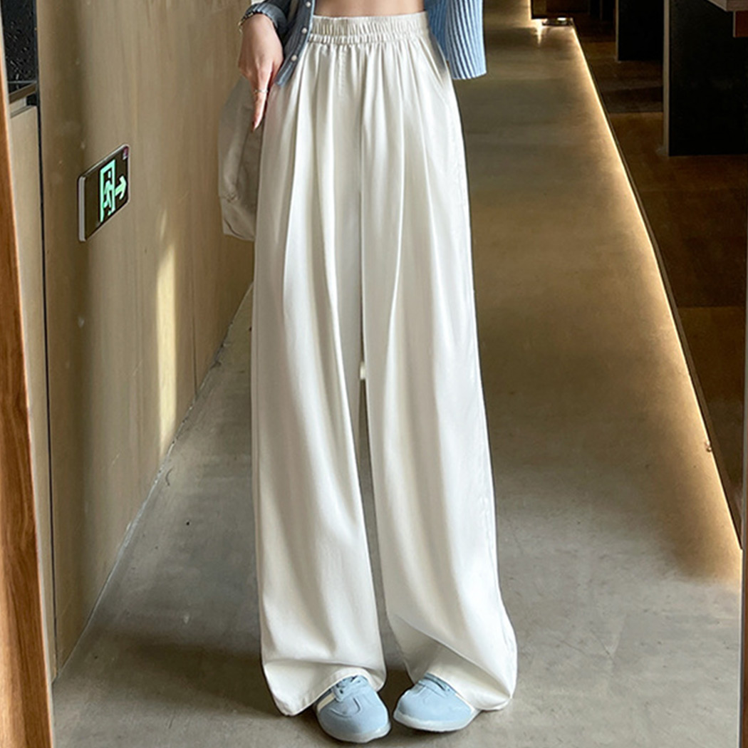 ワイド パンツ ボトムス レディース 接触冷感 ゆったり きれいめ