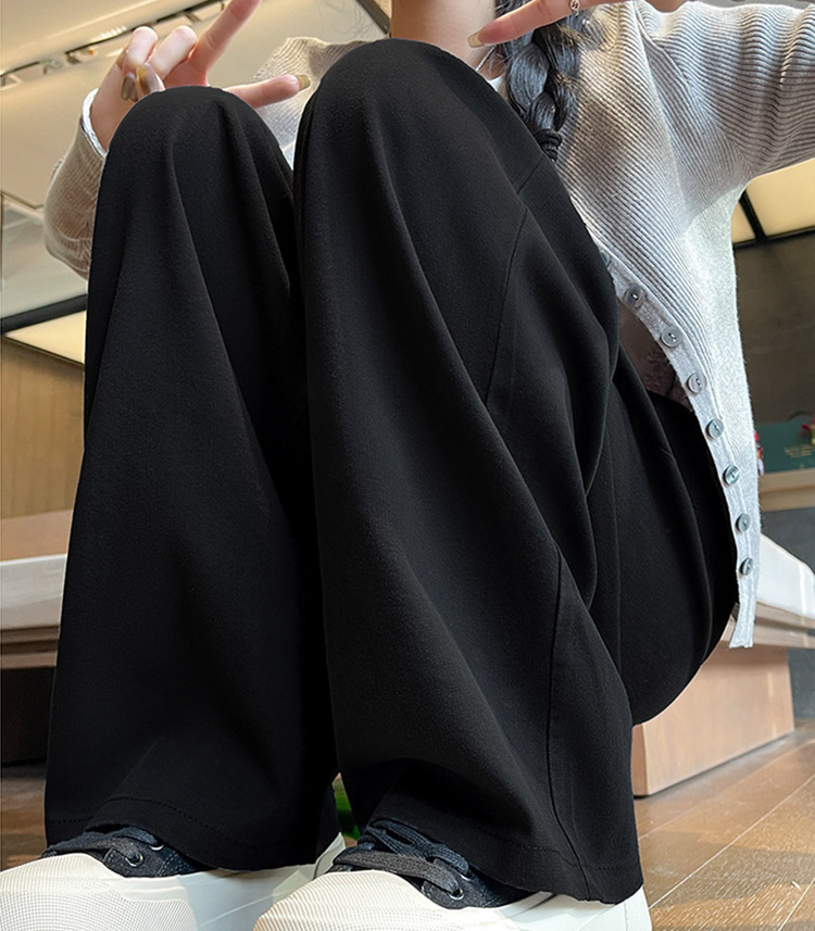 ワイド パンツ 黒 白