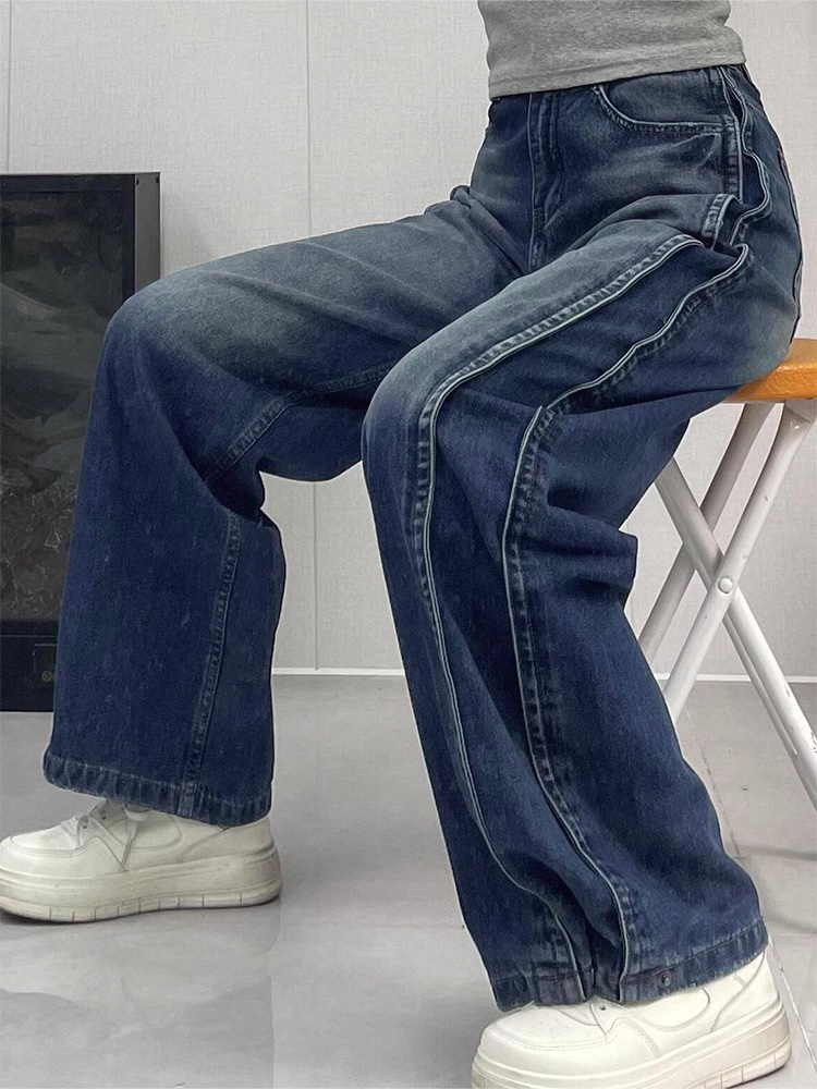 ワイド デニム 中厚手