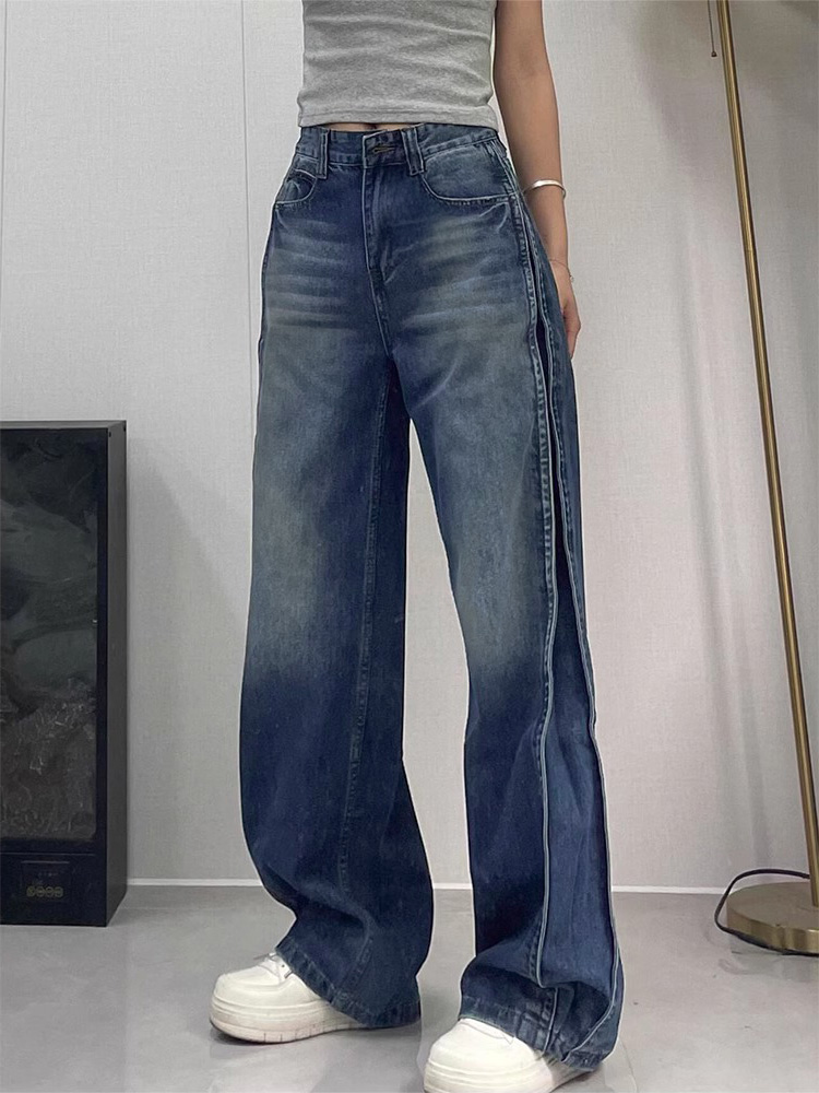 ワイド デニム 中厚手