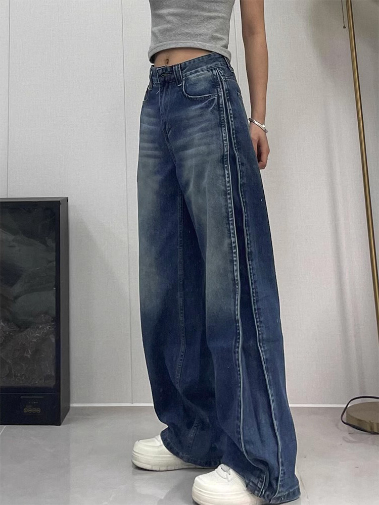 ワイド デニム 中厚手