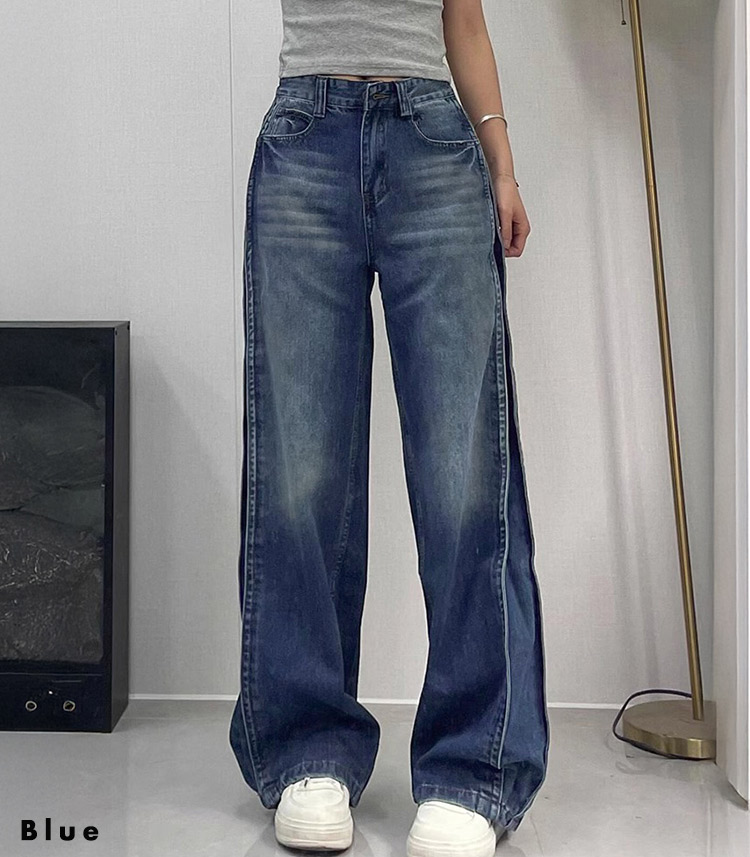 ワイド デニム 中厚手