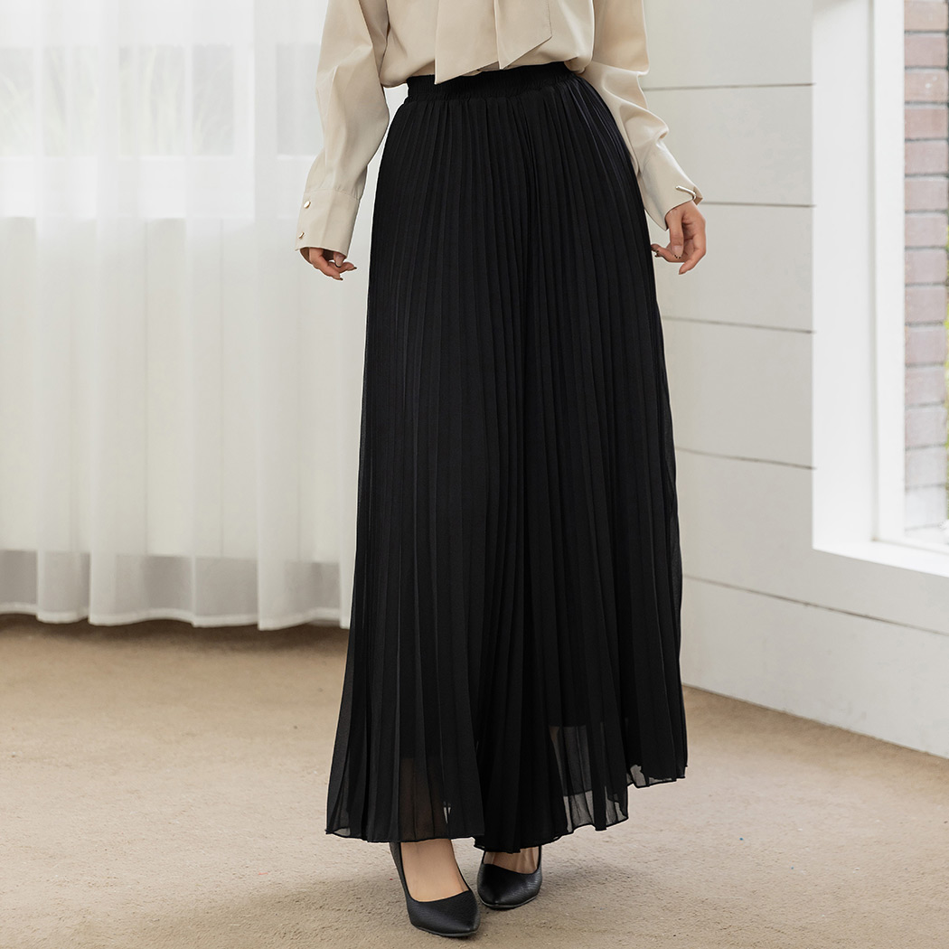 プリーツパンツ ワイド パンツ レディース きれいめ ボトムス ロング