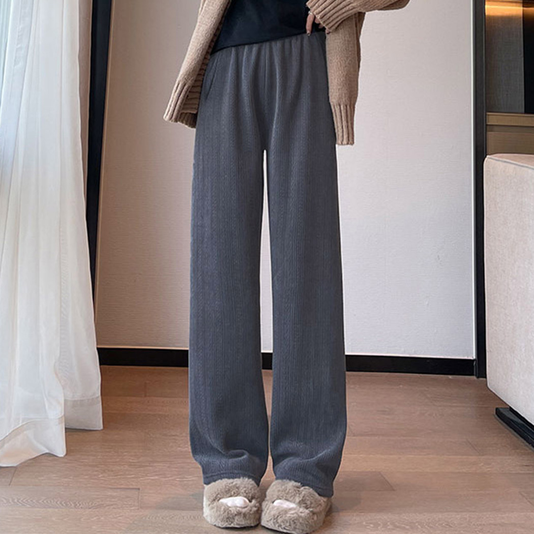 裏起毛 パンツ ワイド レディース きれいめ ボトムス 暖かい ロング