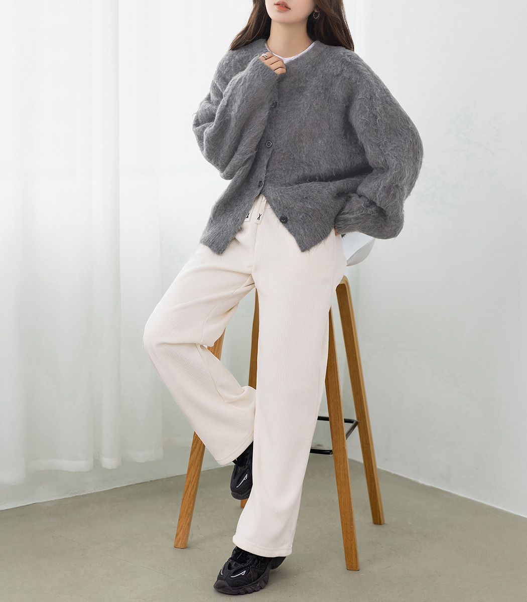 裏起毛 パンツ ワイド レディース きれいめ ボトムス ロング丈 暖かい
