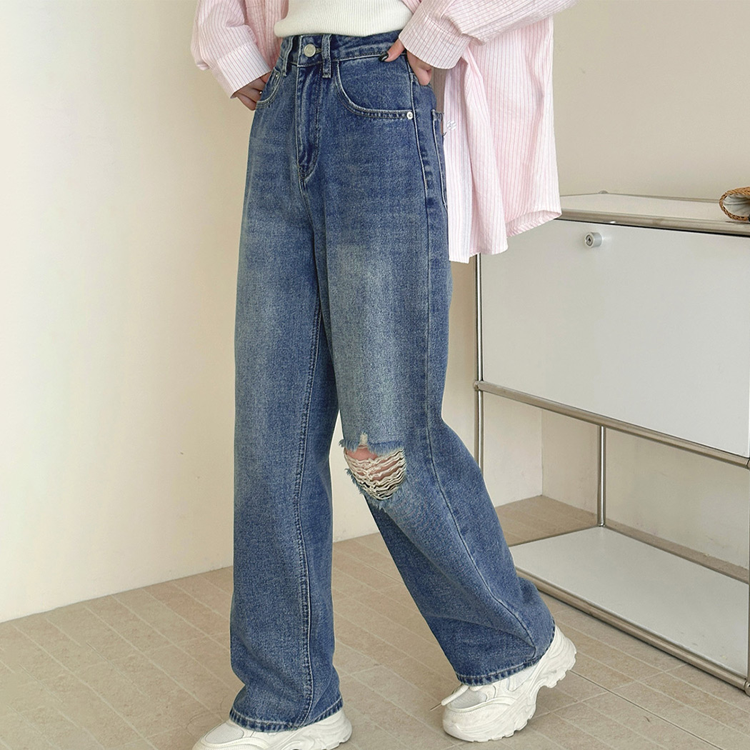 TeddyShop（テディショップ） デニム パンツ ストレート レディース