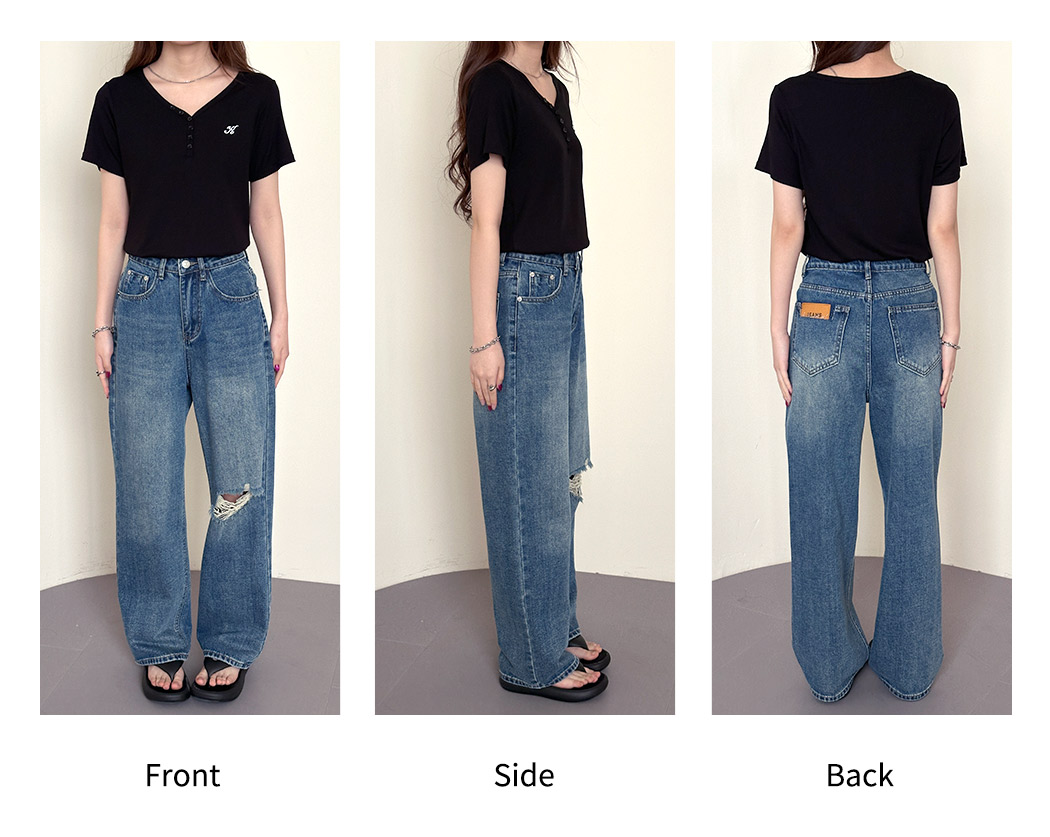 TeddyShop（テディショップ） デニム パンツ ストレート レディース