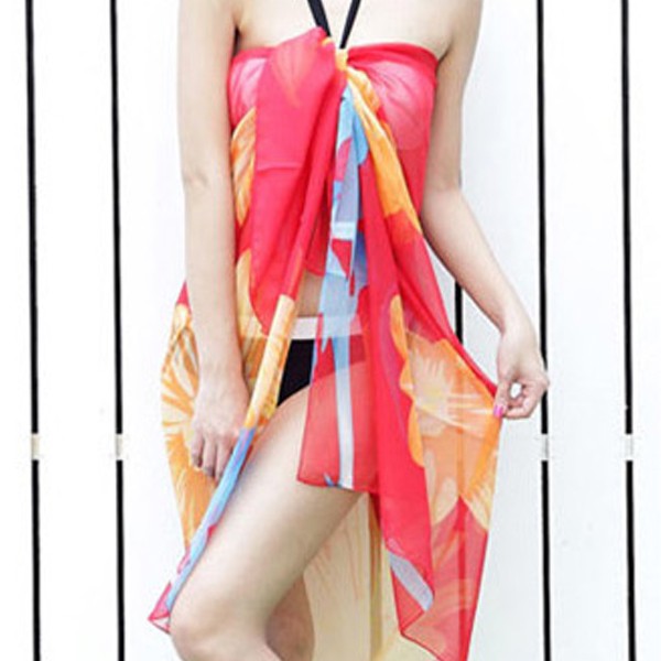 パレオ 水着用 レディース 大判 18色展開 リゾート 女性用 体型カバー UVカット 紫外線カット 日焼け防止 大人 花柄 タヒチアンダンス ビキニ用  タンキニ用 :pareo-020:水着ストア 通販 