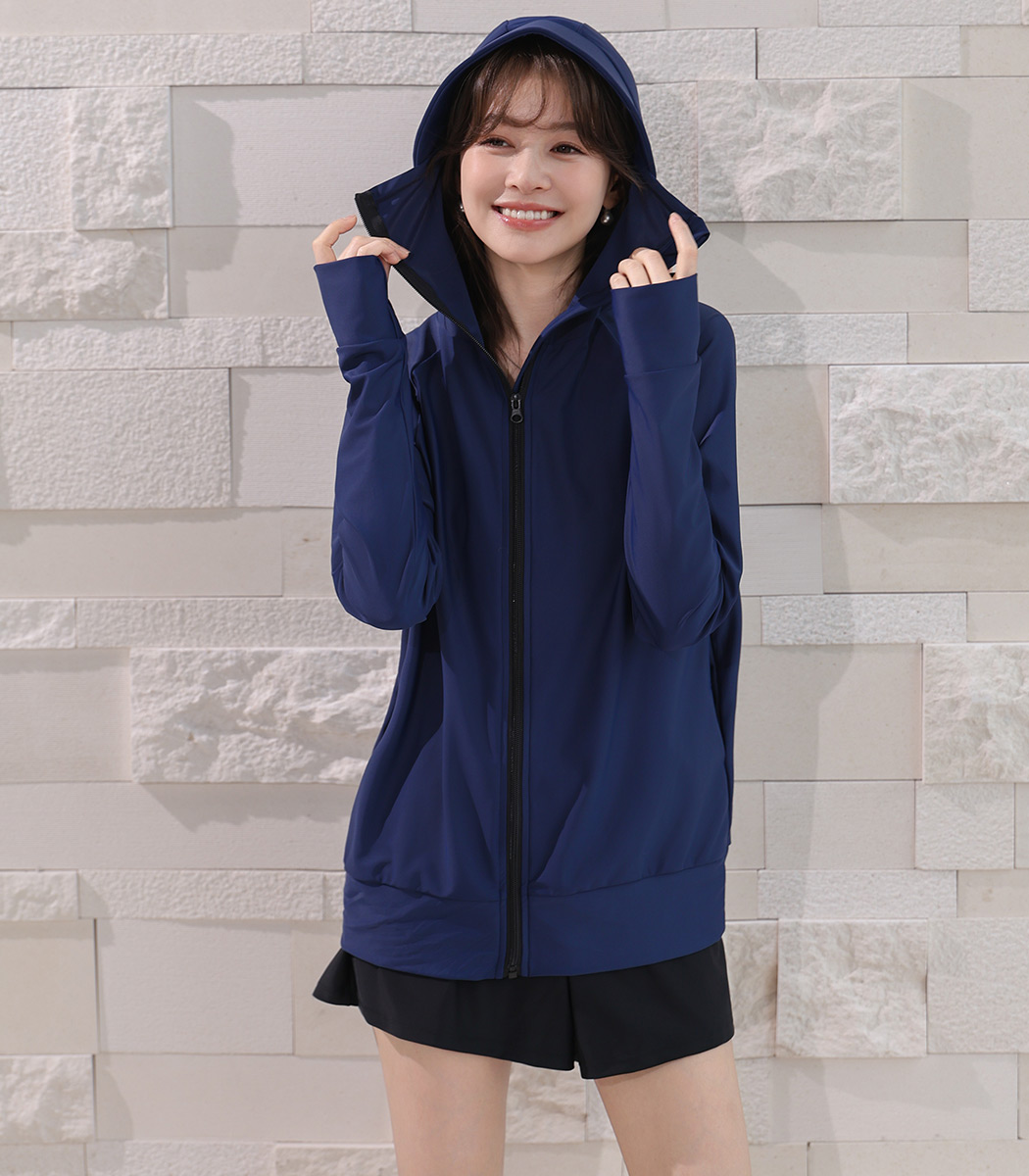 ラッシュガードUVパーカー TeddyShop（テディショップ） UVカット率 99%以上 UV パーカー つば