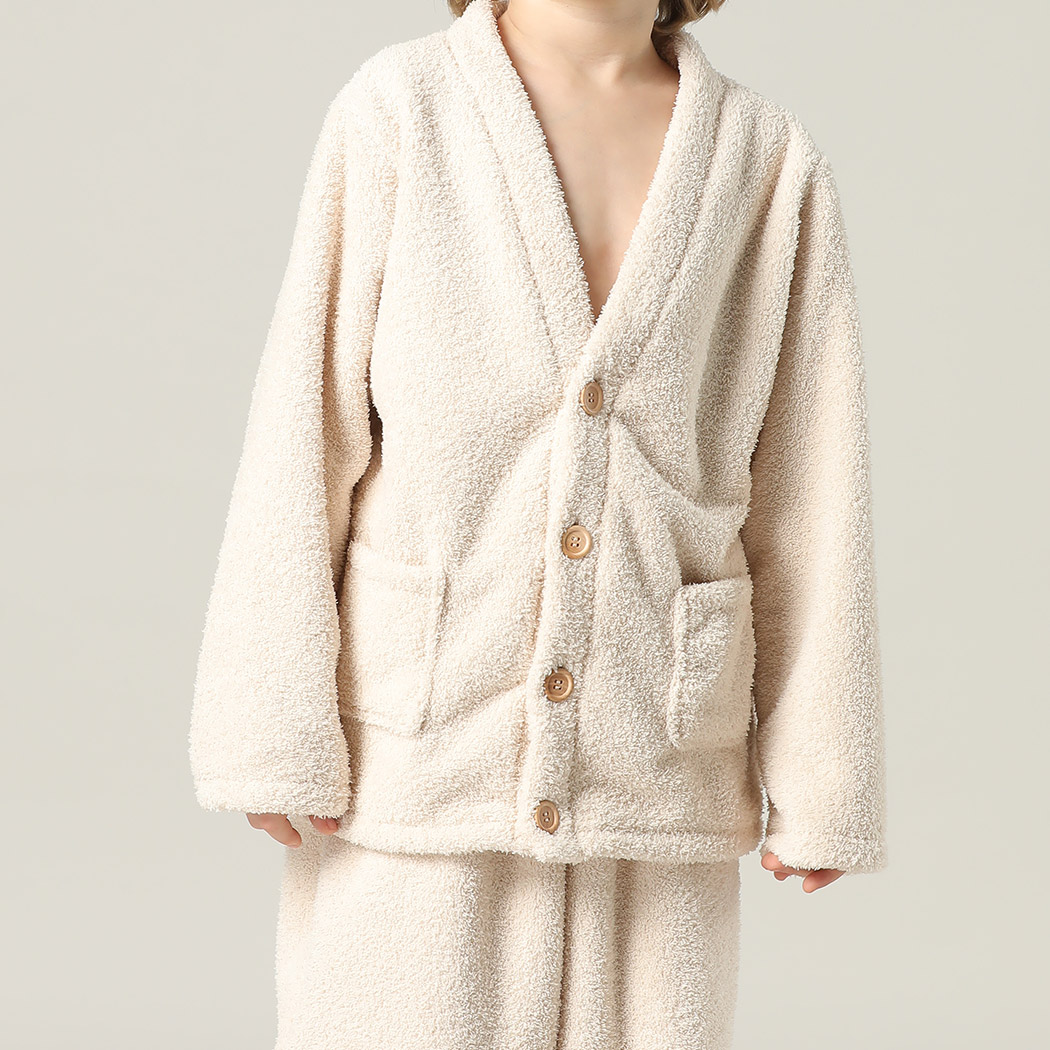 キッズ 前開き パジャマ 長袖 女の子 男の子 ユニセックス 上下セット