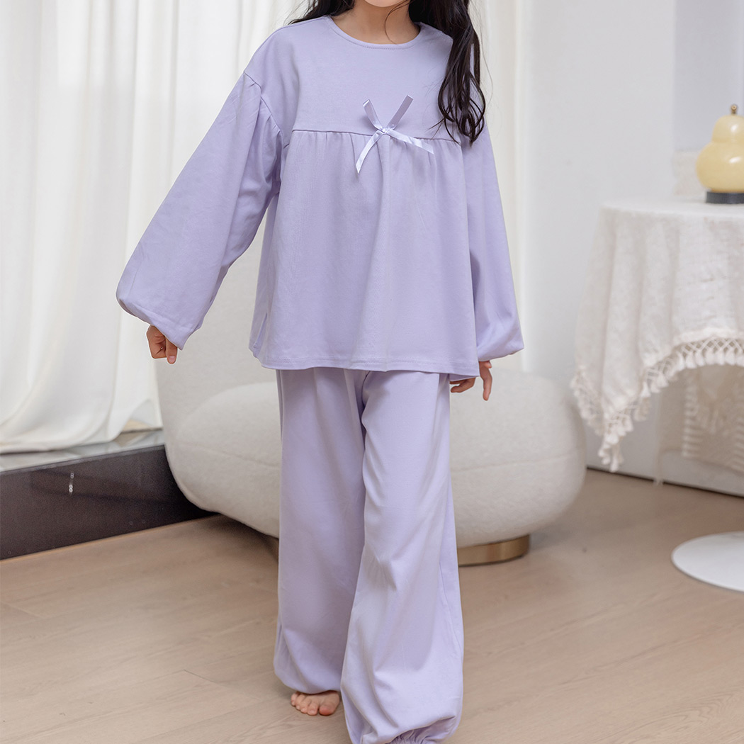 キッズ パジャマ 長袖 女の子 セットアップ セパレート 2点セット 110