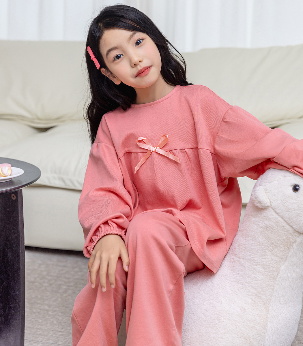 キッズ パジャマ 長袖 女の子 セットアップ セパレート 2点セット 110