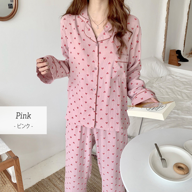 ハートプリント　上下セット　L roomwear235x7.jpg