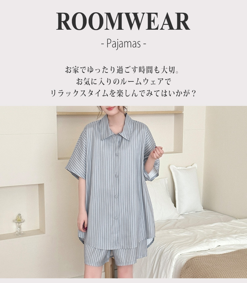 ルームウェア レディース 上下セット パジャマ...の詳細画像1