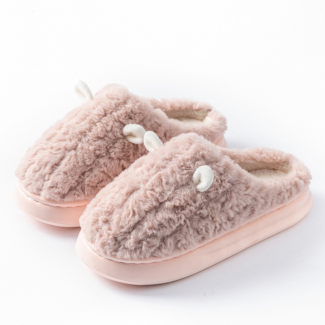 スリッパ 室内 起毛 耳付き ボア レディース メンズ 男女兼用 23cm