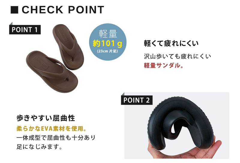 ビーチサンダル レディース メンズ 厚底 軽量...の詳細画像4