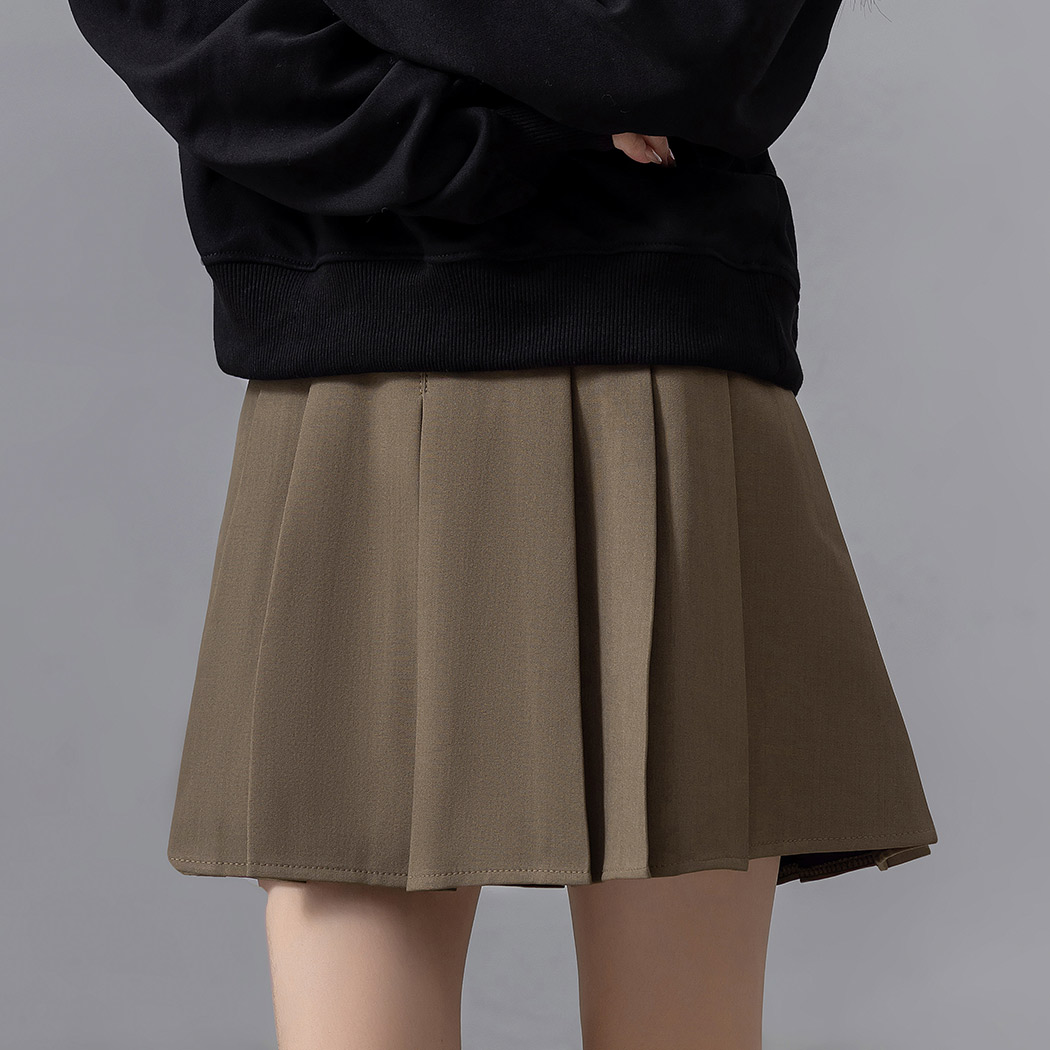 プリーツスカート ミニ インパン フレア レディース ミニスカート
