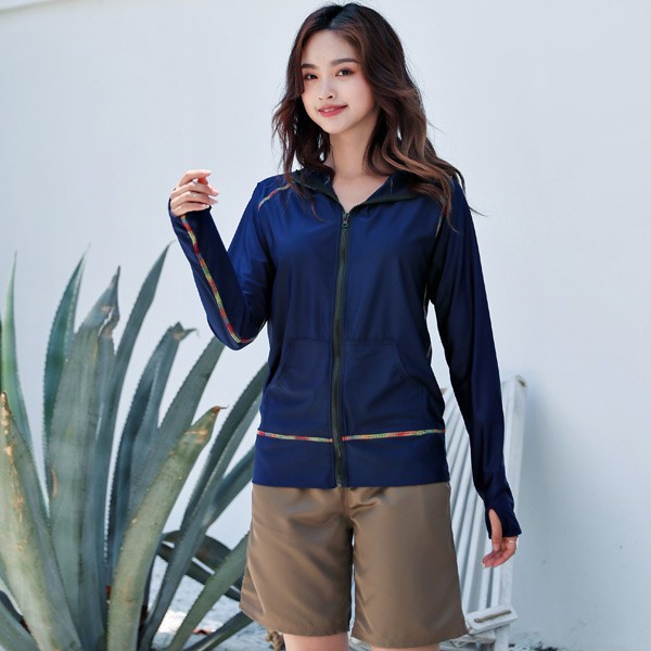 Rakuten ラッシュガード 長袖 レディース パーカー ジップアップ フィンガーホール ポケット 紫外線対策 熱中症対策 擦り傷防止 温度変化防止 シンプル Wantannas Go Id