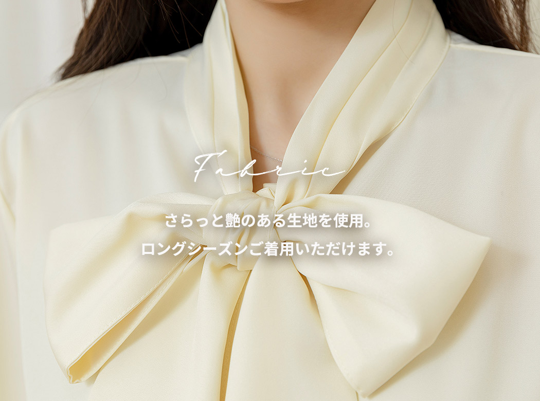 ブラウス ボウタイ 長袖 レディース トップス...の詳細画像3